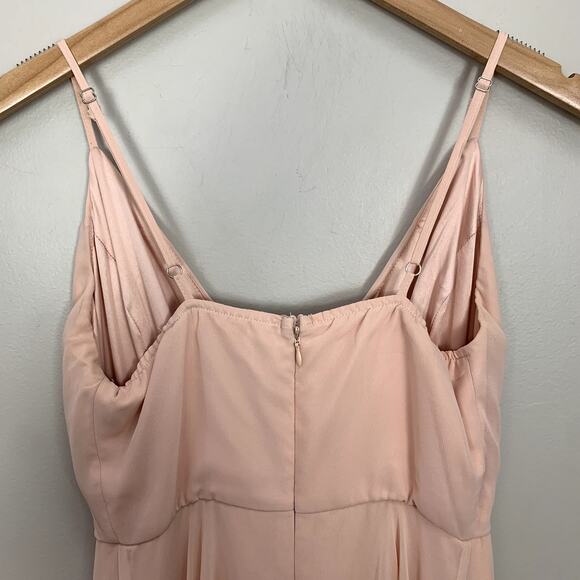 BHLDN Eva Pink Chiffon Dress Bridemaid Gown Anthropologie XS Extra Small - Picture 6 of 11
